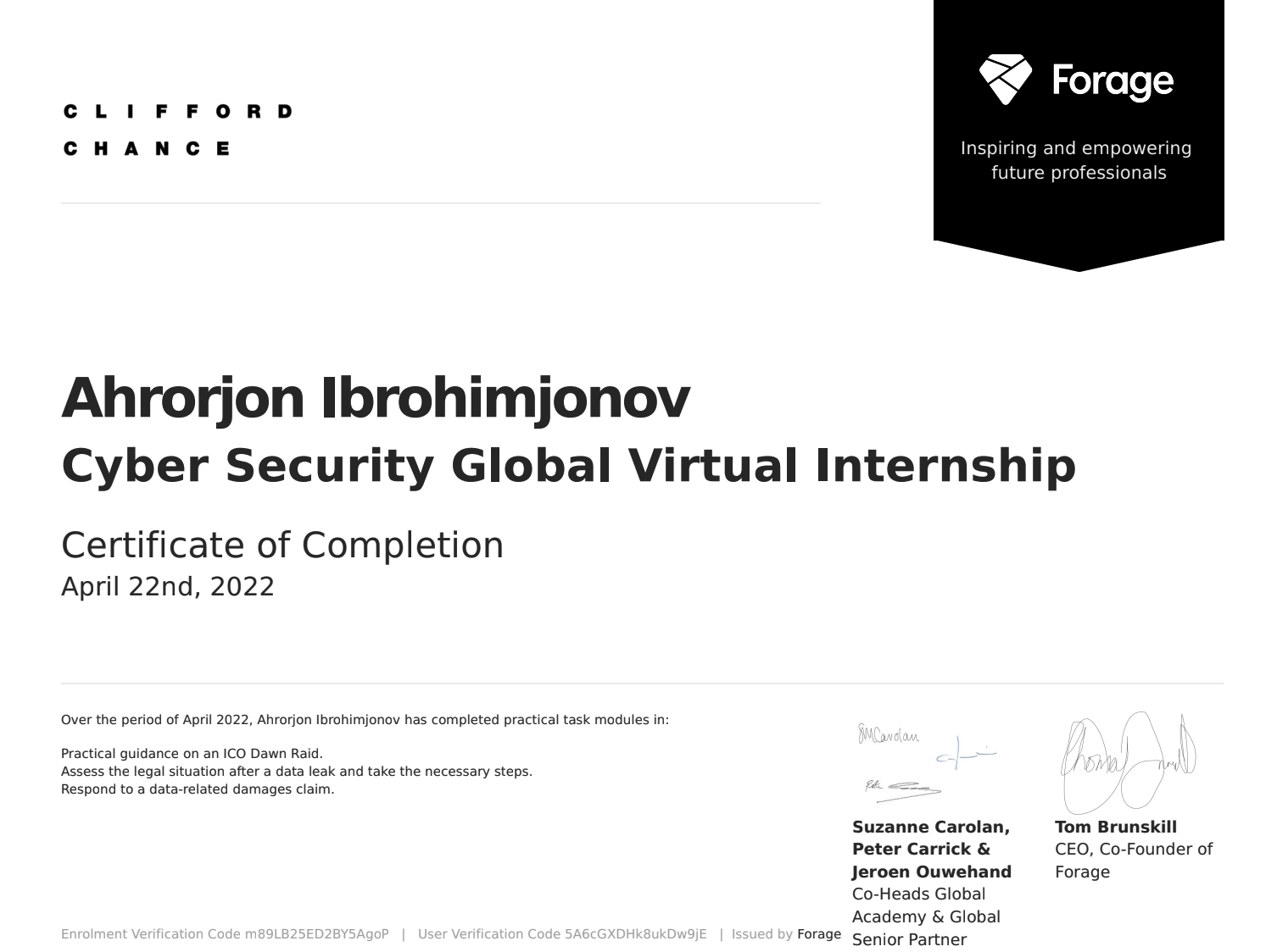 Forage Cyber Security Global Virtual Internship